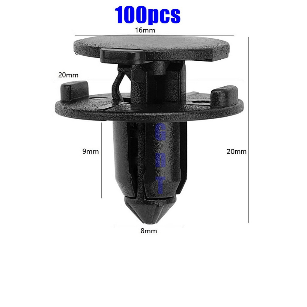 100pcs Fastener Clip Car Bumper Clip Retainer x70 Engine Bay Cover Clip x50 x90 Front Bonnet Clip s70