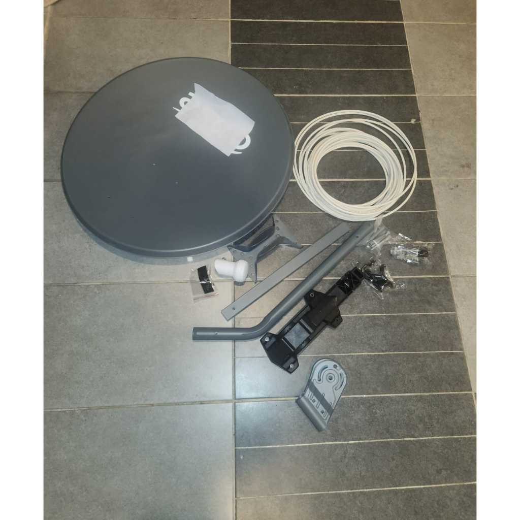 (Esok hantar)Astro/ njoi original single satellite dish ( complete set ) , kuband lnb atau dcss lnb