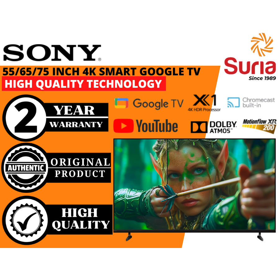 (Free Delivery Penang,Kedah&Perlis)Sony 55/65/75 Inch S20 BRAVIA 2 II 4K UHD HDR Google TV K-55S20M2 K-65S20M2 K-75S20M2