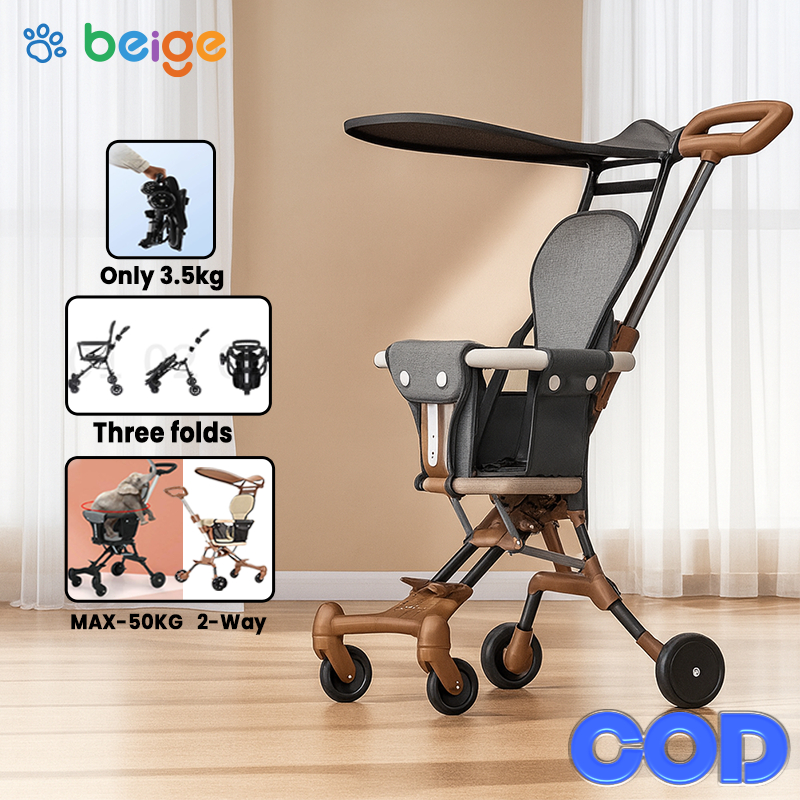 Max 50kg Soft Ultra Lightweight Stroller baby 2-way Foldable Magic Stroller Baby Stroller Travel推車