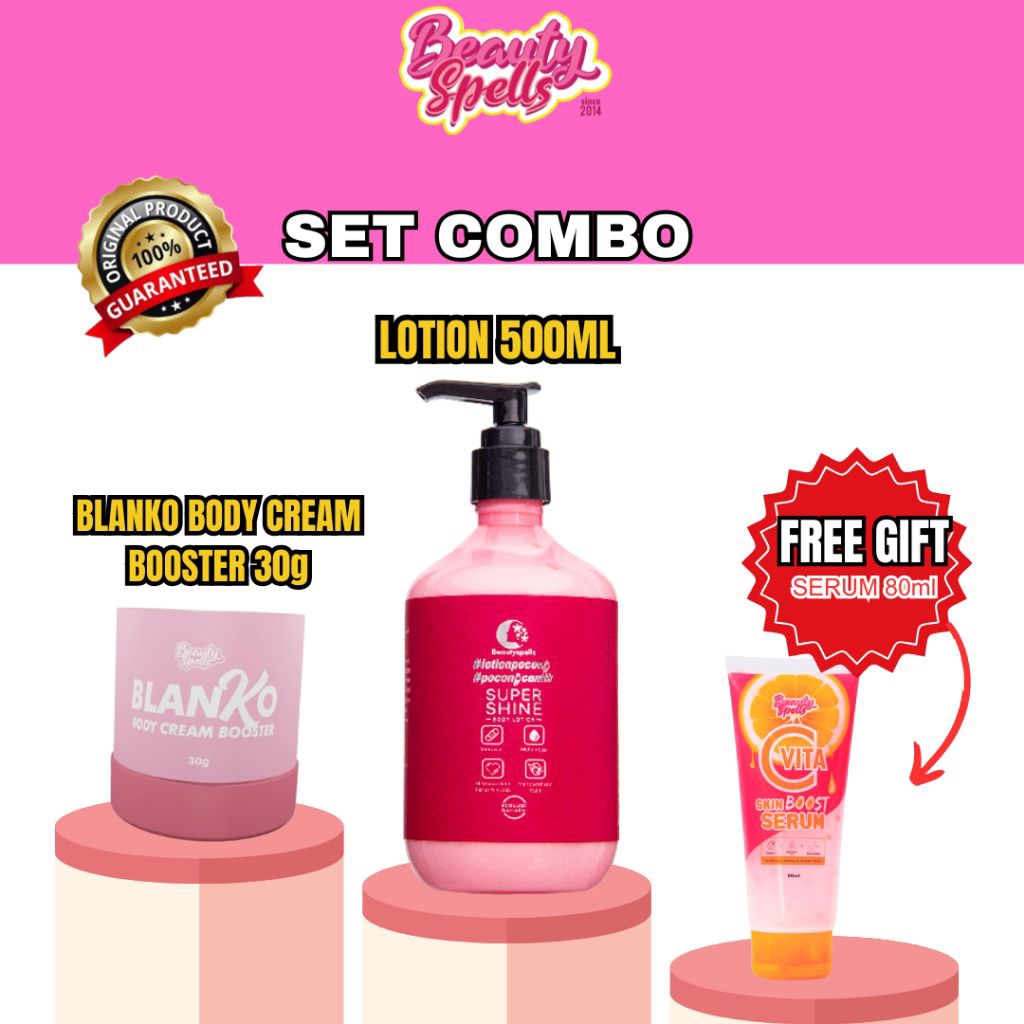 ?Original SET COMBO BLANKO 30G+500 ML LOTION freegft