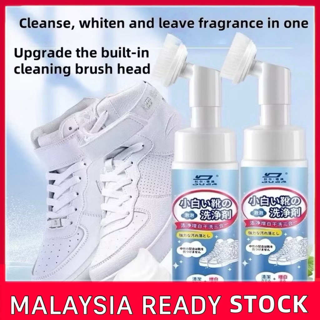 Shoes Sneakers Cleaning Agent 200ML Portable White Shoes Foam Cleaner Cleaning Accessories Shoes Cleaner with Brush
