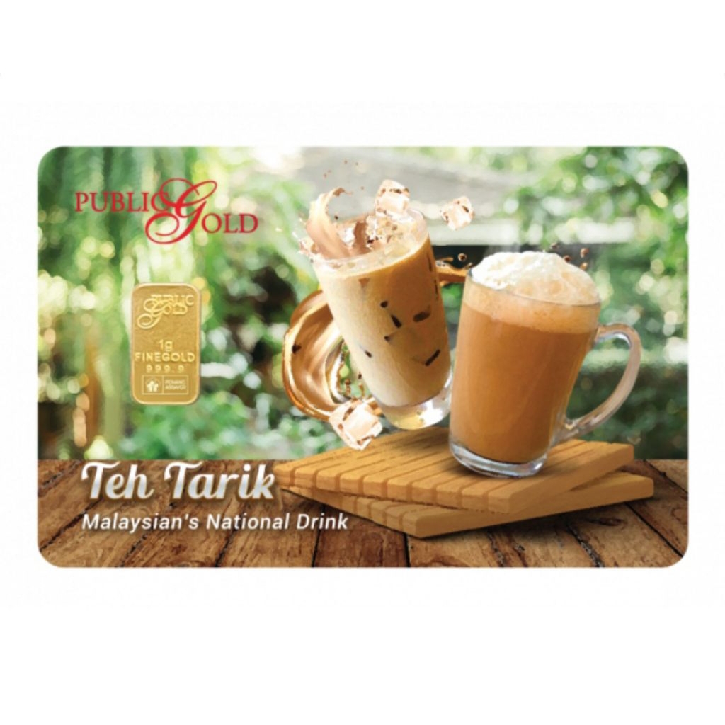 PUBLIC GOLD Bullion Bar 1g (Au 999.9) - Teh Tarik 🍵