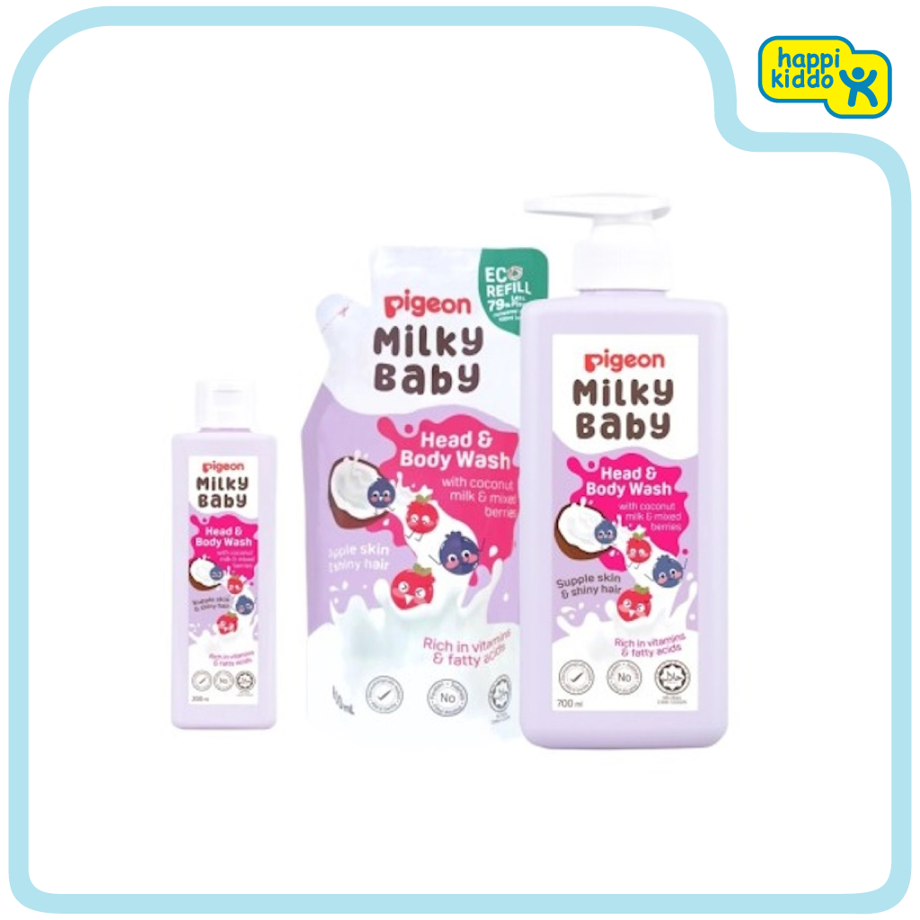 Pigeon Milky Baby Head and Body Wash