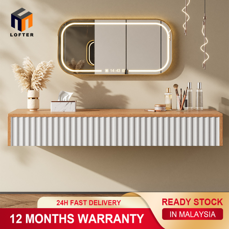 Elegant Suspended Dressing Table with Drawers Perfect Makeup Table for Organizing Cosmetics Essentials meja makeup