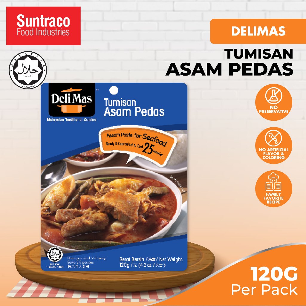 DeliMas Tumisan Asam Pedas (120g) Asam Pedas Paste Cooking Paste Pes Asam Pedas