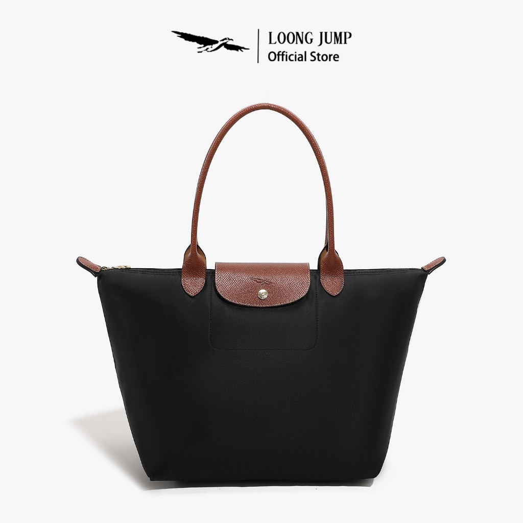 LOONG JUMP Luxury Designe Women Tote Bag Foldable Office Handbag Nylon Large Capacity Waterproof Shoulder Bag For Gift
