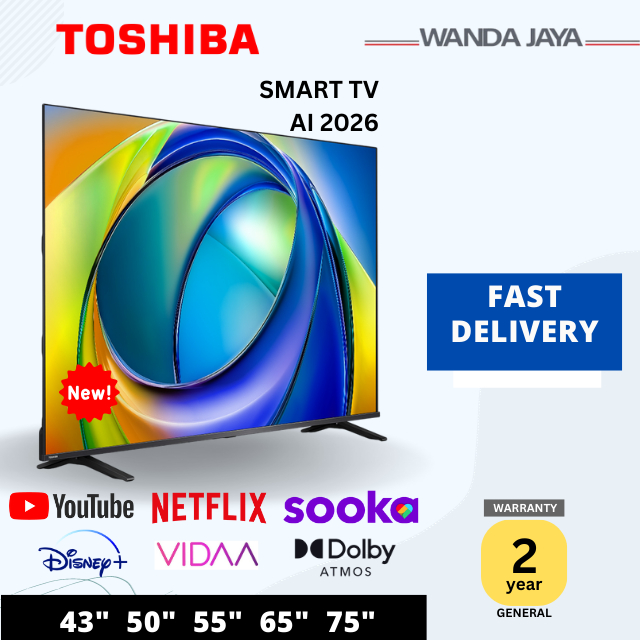 [NEW LAUNCH] Toshiba 43/ 50/ 55/ 65/ 75 inch 4K UHD Smart TV / Dolby Atmos / Regza Engine / Television - E330RP
