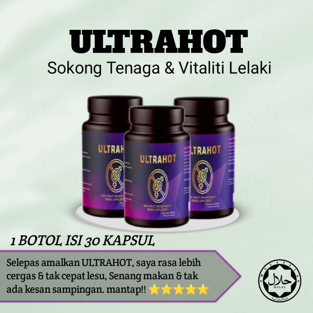 ULTRAHOT SUPLEMENT ORIGINAL || 30 KAPSUL || HARGA ISTIMEWA