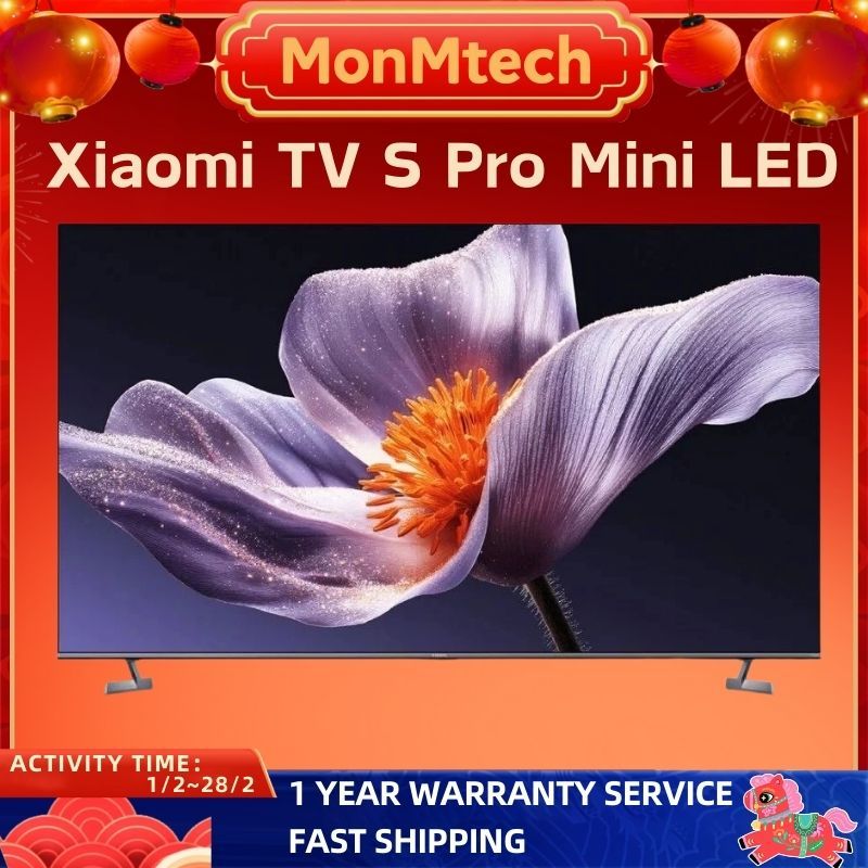 [Malaysia Set] Xiaomi TV S Pro Mini LED 2026 (55"/65" /75") | 4K/Mini LED/144Hz/HDR10+/Google TV/Dolby Audio