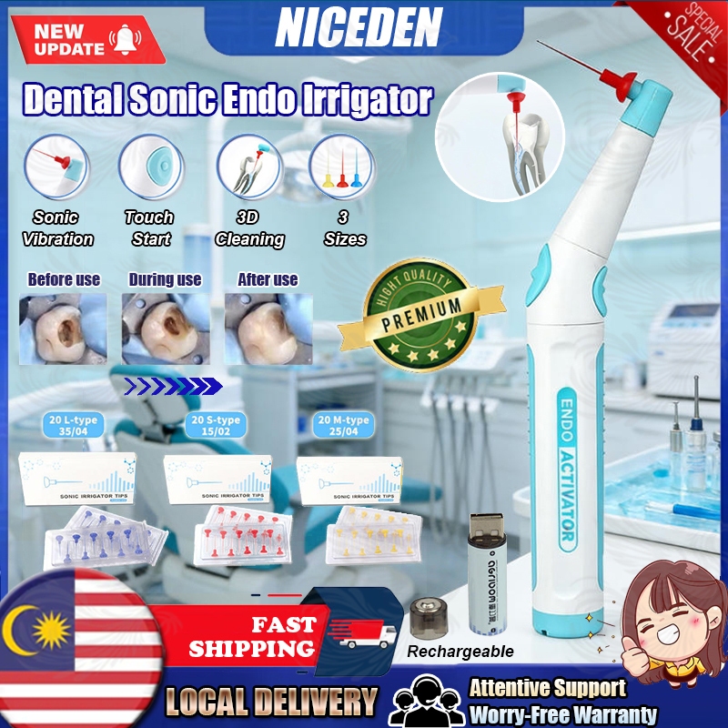 Dental Oral Sonic Water Flosser Dentist Vibration Pulp Cleaner Wireless Vibrating Pulp Cleaner for Root Canal Treatment