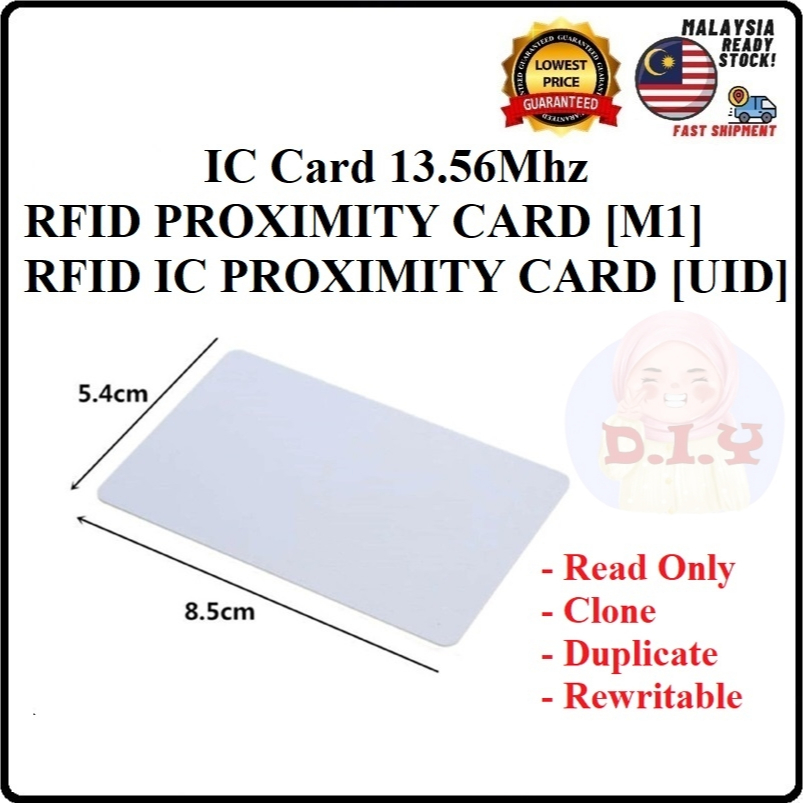 IC Card 13.56Mhz IC Proximity Smart Card Read Only / Copy Rewritable Clone Duplicate
