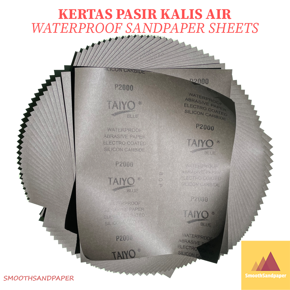 [Ready Stock] Waterproof Sandpaper 9"x11" P060-P2000 | Kertas Pasir Cat Kereta, Kayu, Logam | 防水砂纸 汽车木工 image 3