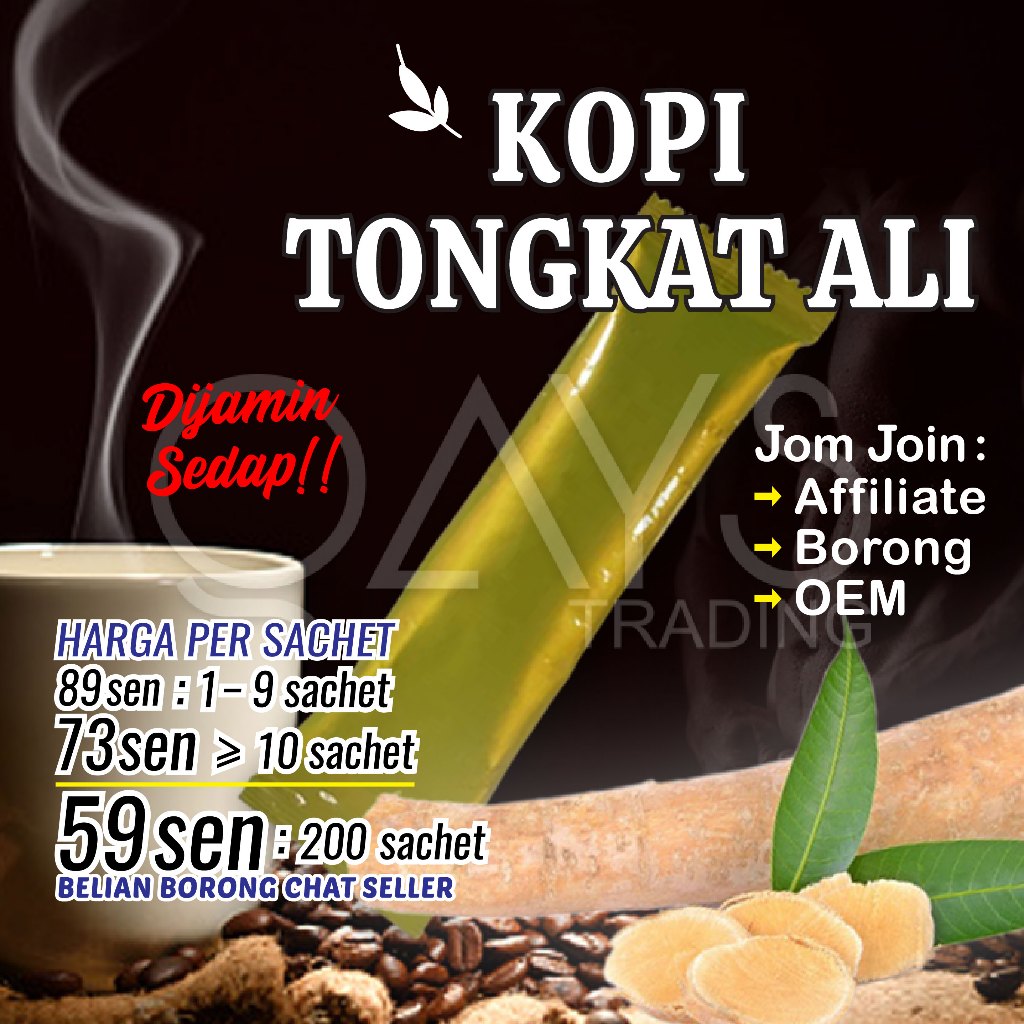Lelong L1 KOPI TONGKAT ALI Brand Popular & Sedap