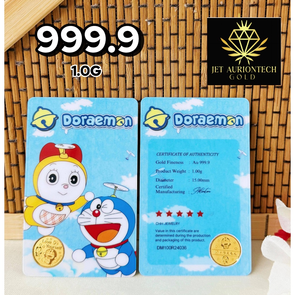 JET Gold Bar 999.9 CUTE CARTOON SERIES FINE GOLD BAR (1.00G)