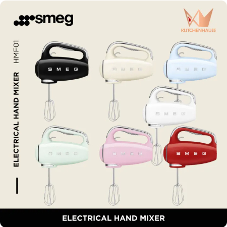 SMEG Electrical Hand Mixer HMF01 (250w) / Mesin Pengadun Tangan HMF01 / KUTCHENHAUSS