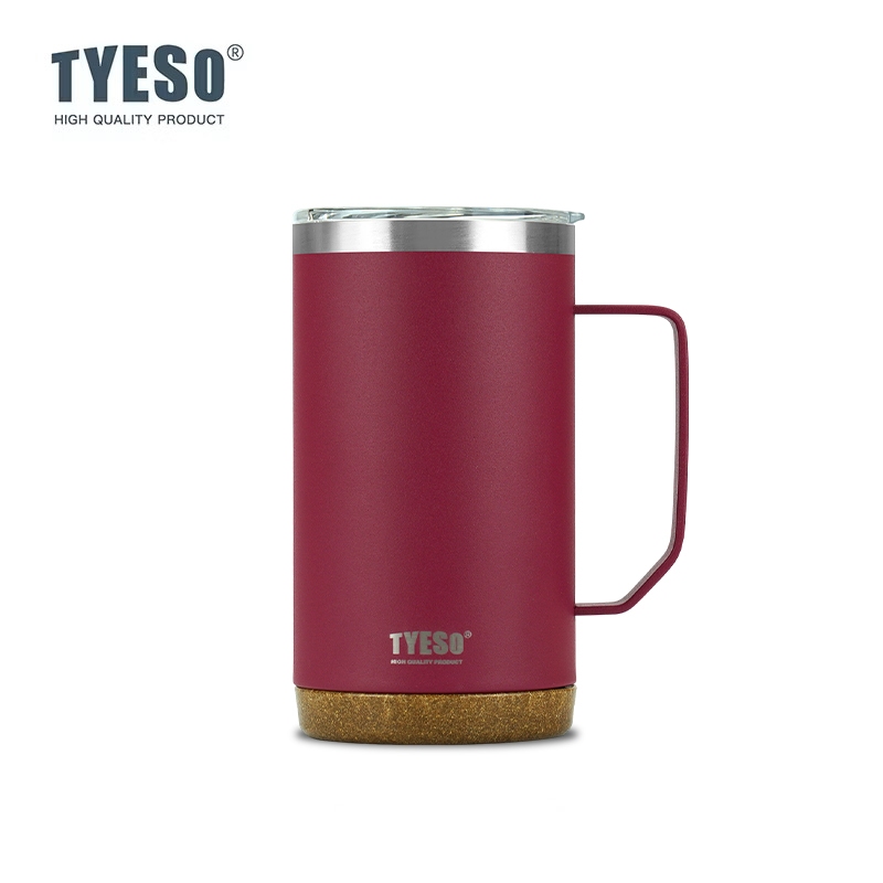 TYESO Timber Wood Cup Temperature Retention Non-Slip Base Stainless Steel (530ml/710ml) TS-8836/8837