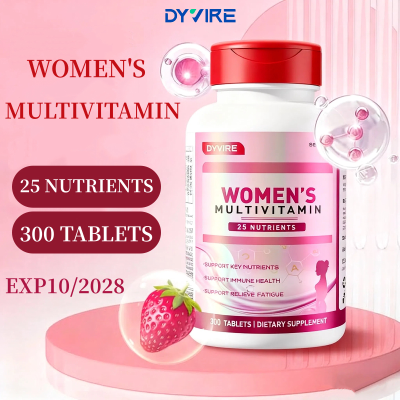DYVIRE Women's Multivitamin 300 Tablets Adult Supplement Vitamins B, C, E, D nutrition【exp10/2028】