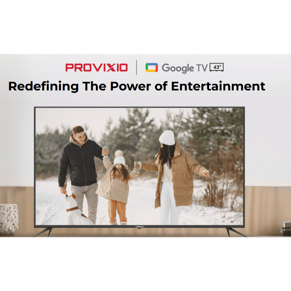 CaiXun 43” C43V1UG 4K Google Led Tv- INTERNET TV- NETFLIX TV- YOUTUBE -GOOGLE PLAY STORE
