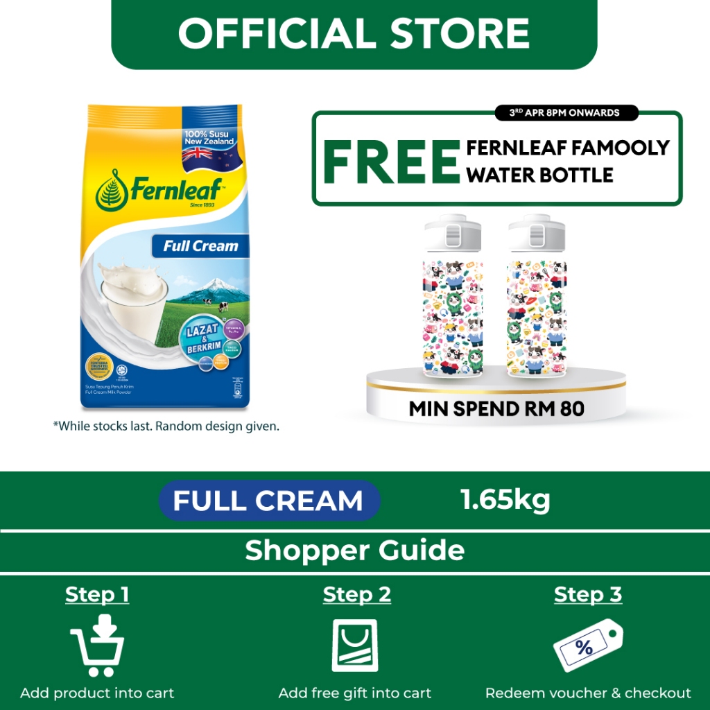 Fernleaf Full Cream Milk Powder (1.65kg) [Exp 15 Jul 2027 & / Later]