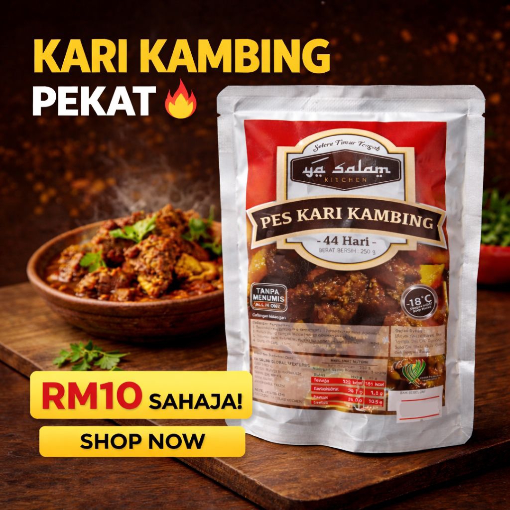 Pes Kari Kambing 44 Hari | Rempah Kari Kambing Segera | Kari Kambing Pekat Sedap | Pes Masakan Tahan Lama