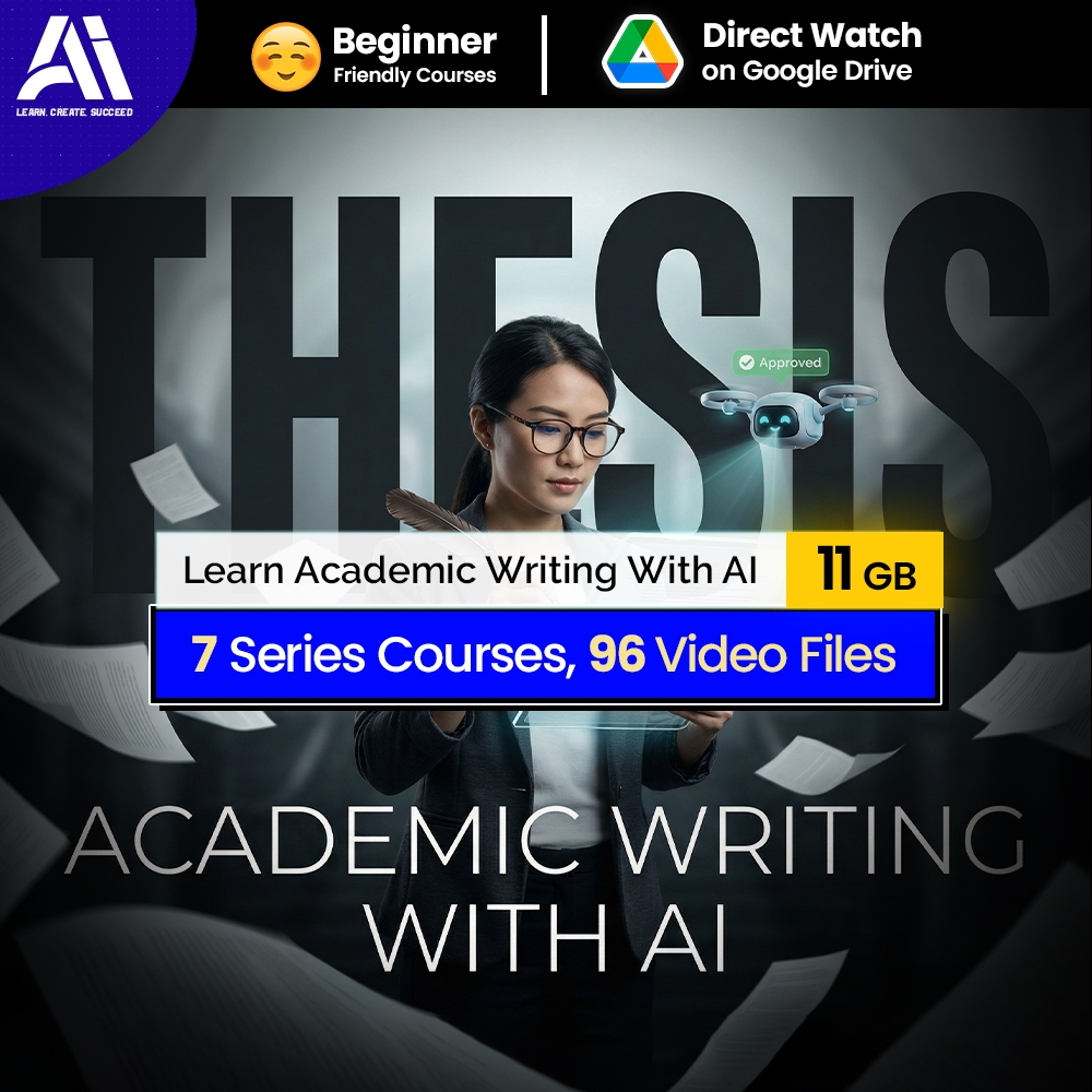 185 Video Courses - 7 Set AI Writing Course for Students (Essay/  Thesis / Research) AI Academic Writing Video Courses