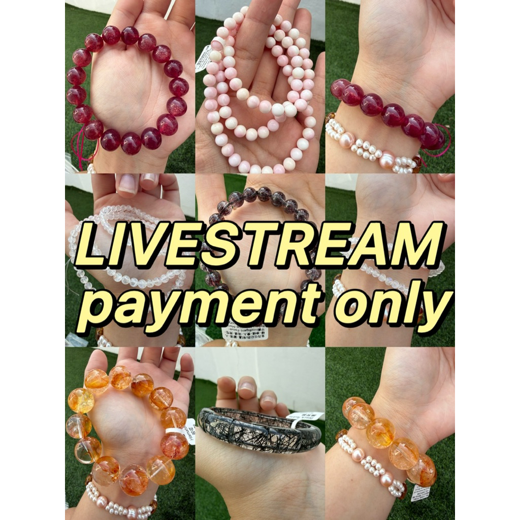 Nancy crystal live shop(Pembayaran hanya ketika live)crystal natural ready stock link for RM50