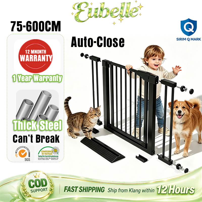 [Expansion]Pagar baby Safety Pagar Baby Baby Fence Gate Spenghadang Baby With Lock Pagar Budak Bayi Pets Gate樓梯圍欄