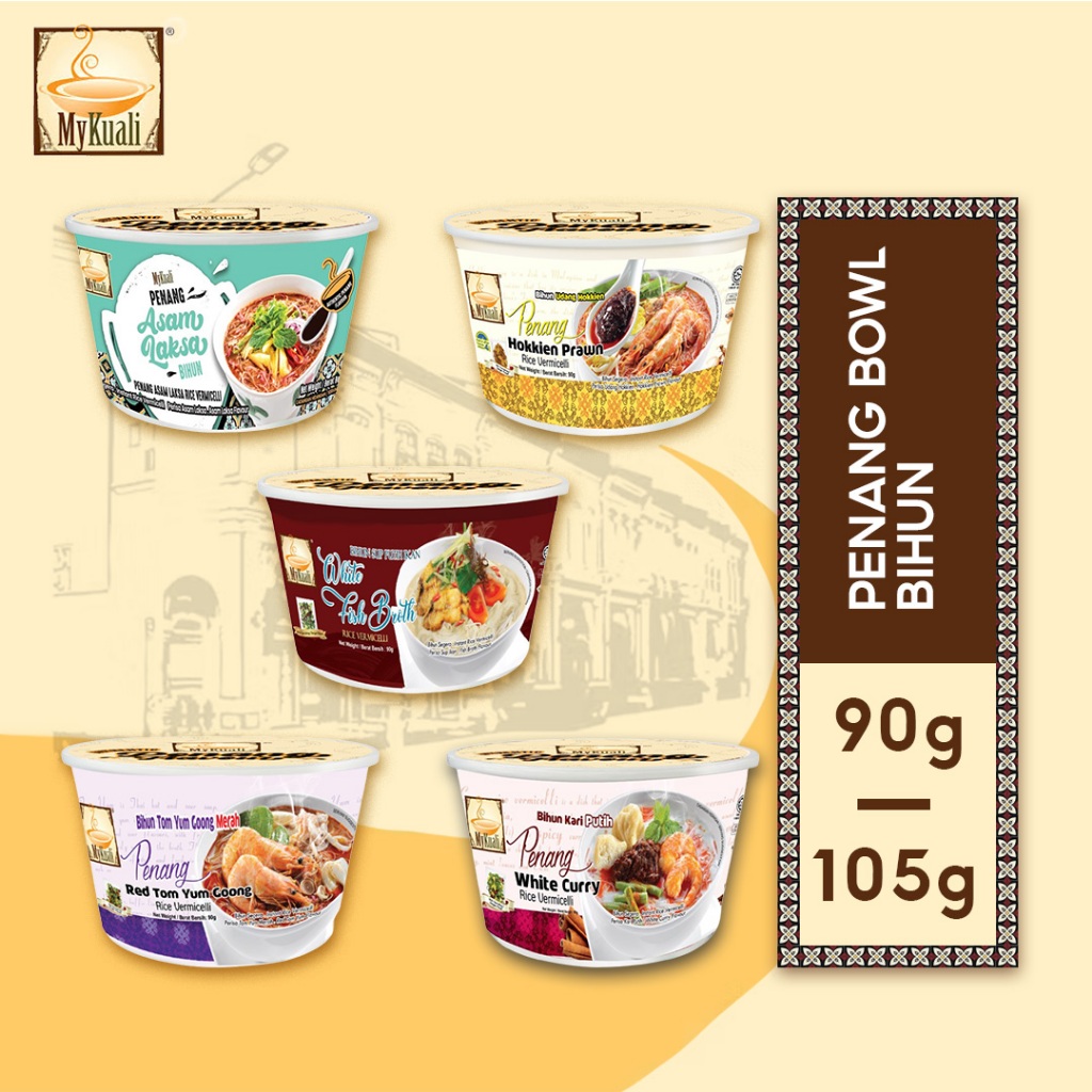 MyKuali Instant Bowl Bihun | Authentic Penang Flavours | 5 Flavours