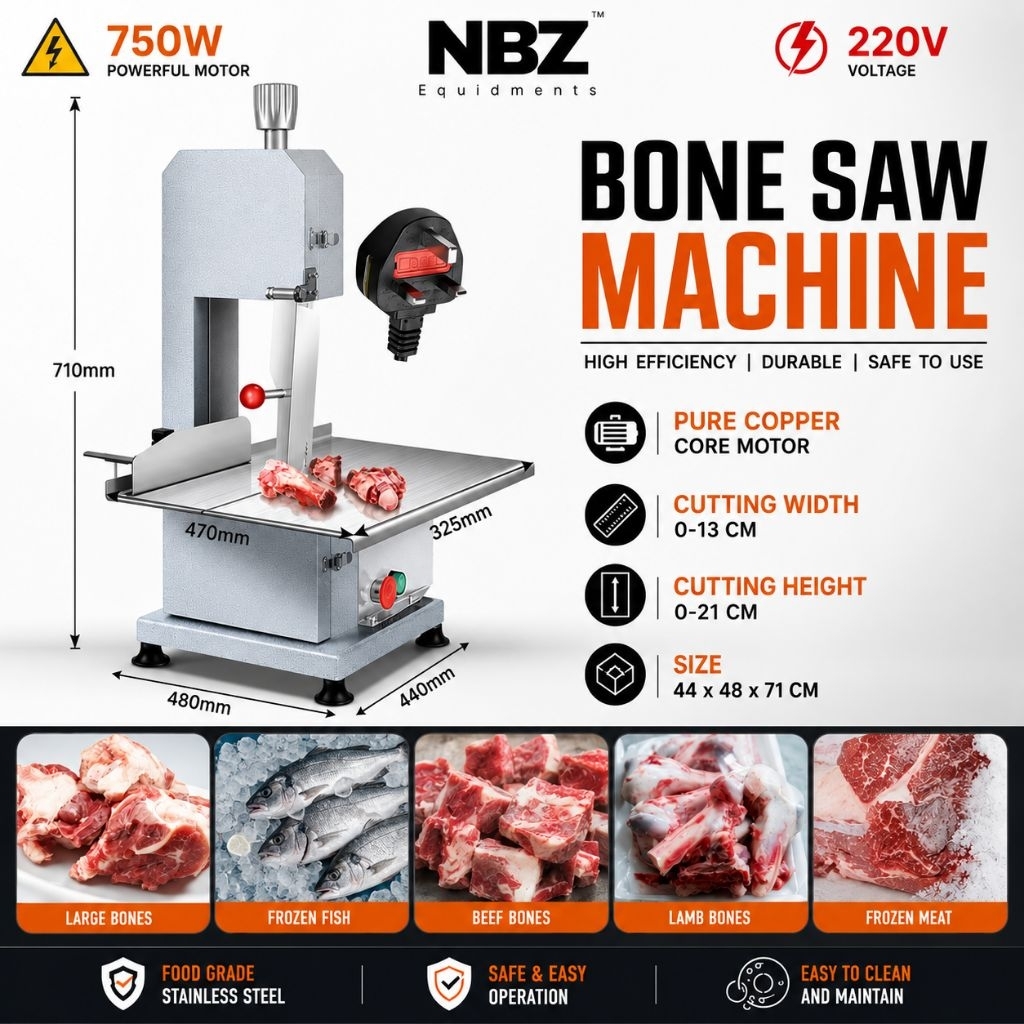 Meat Slicer Bone Cutting Machine Bone Saw Machine mesin tulang pemotong daging mesin pemotong tulang 锯骨机 锯肉机