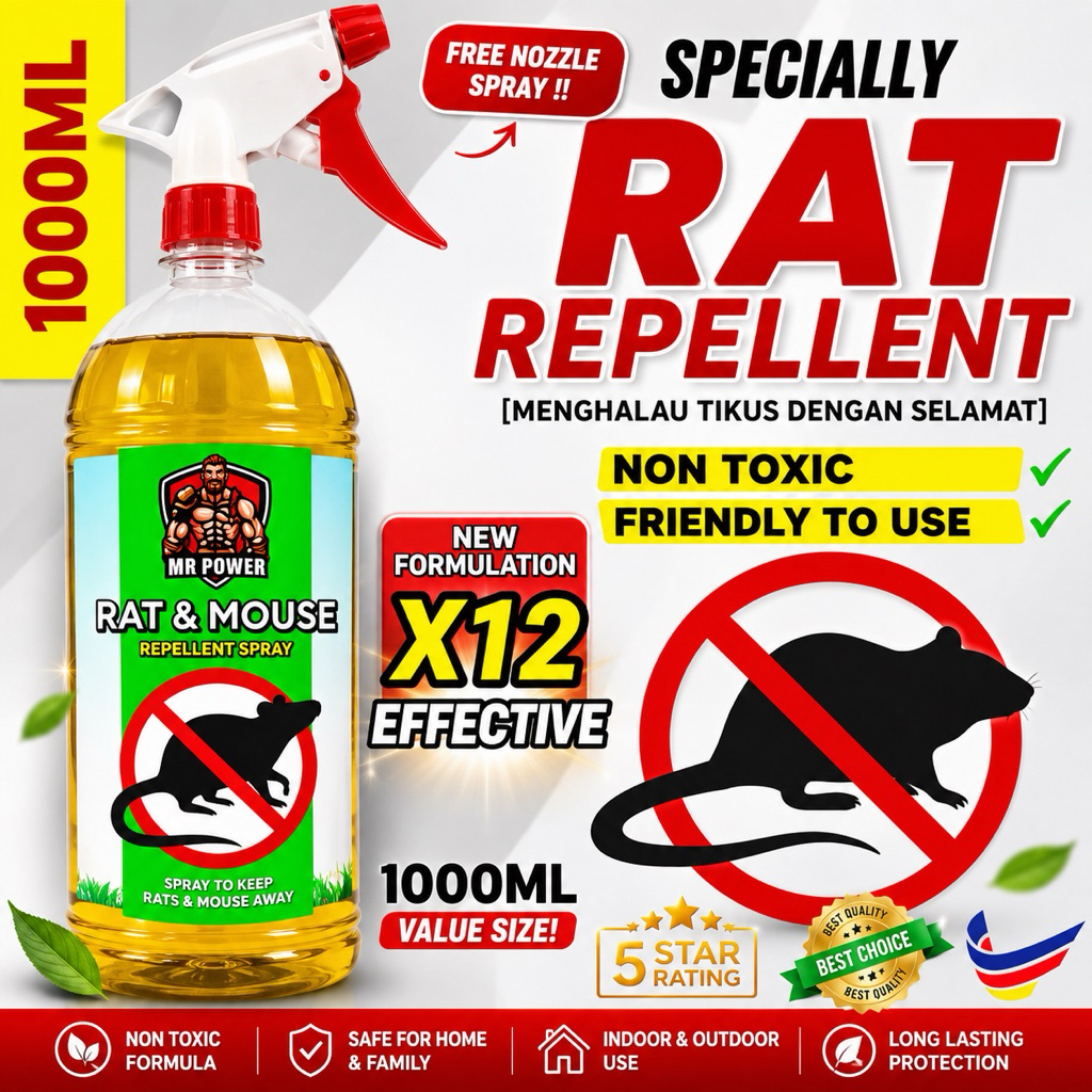 Mr Power Rat Repellent Penghalau Tikus Anti Tikus 30days effectiveness Mouse