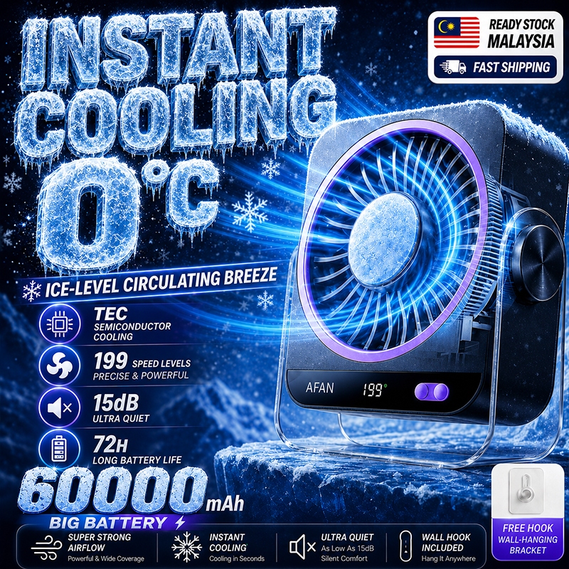 ❄WP 2026 Rechargeable Table Fan 60000mAh Desktop Fan 199 Speed Adjustable Air Circulation Fan Standby desk fanTurbo Fan