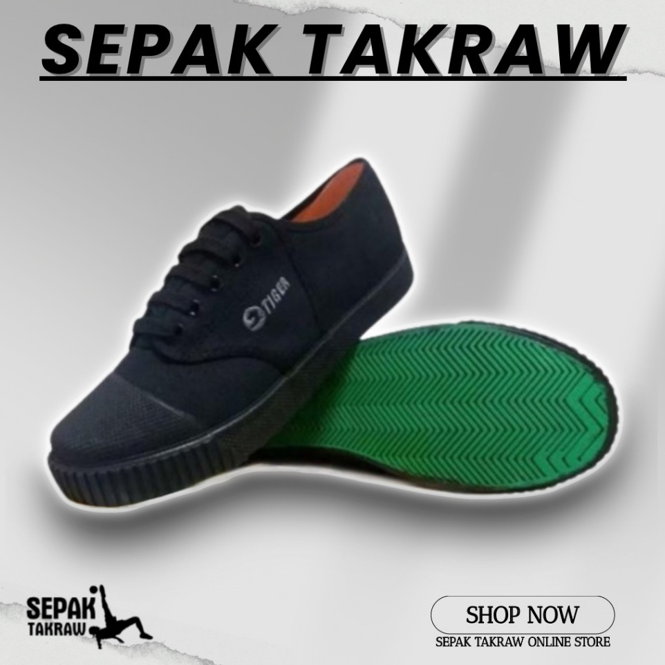 【MJS】[SIZE 28-46] TIGER TAKRAW CANVAS MEN SCHOOL SHOES / KASUT SEPAK TAKRAW SEKOLAH LELAKI NANYANG