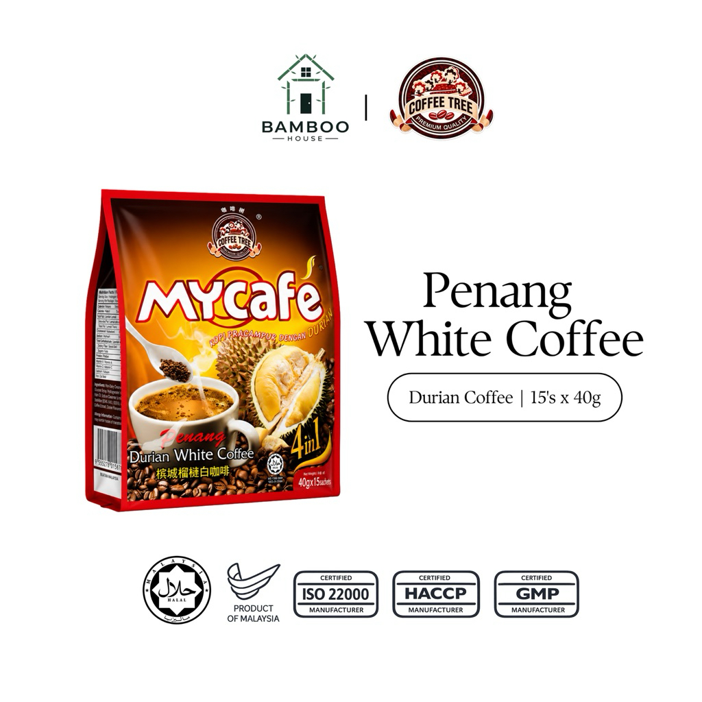 Coffee Tree Penang Durian White Coffee (15’s x 40g)