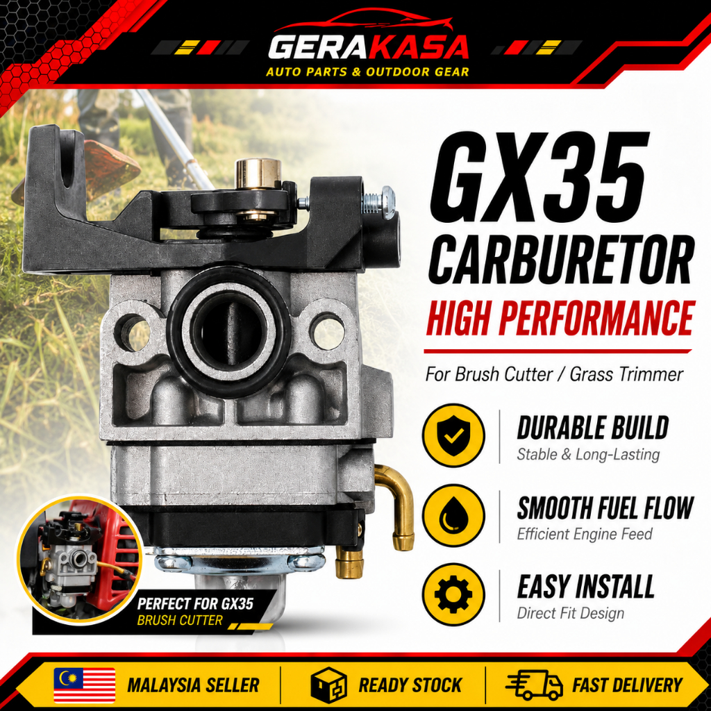 High Performance GX35 Carburetor Replacement Fit Honda GX25 GX35 35CC Mesin Potong Rumput Brush Cutter Lawn Mower Spare