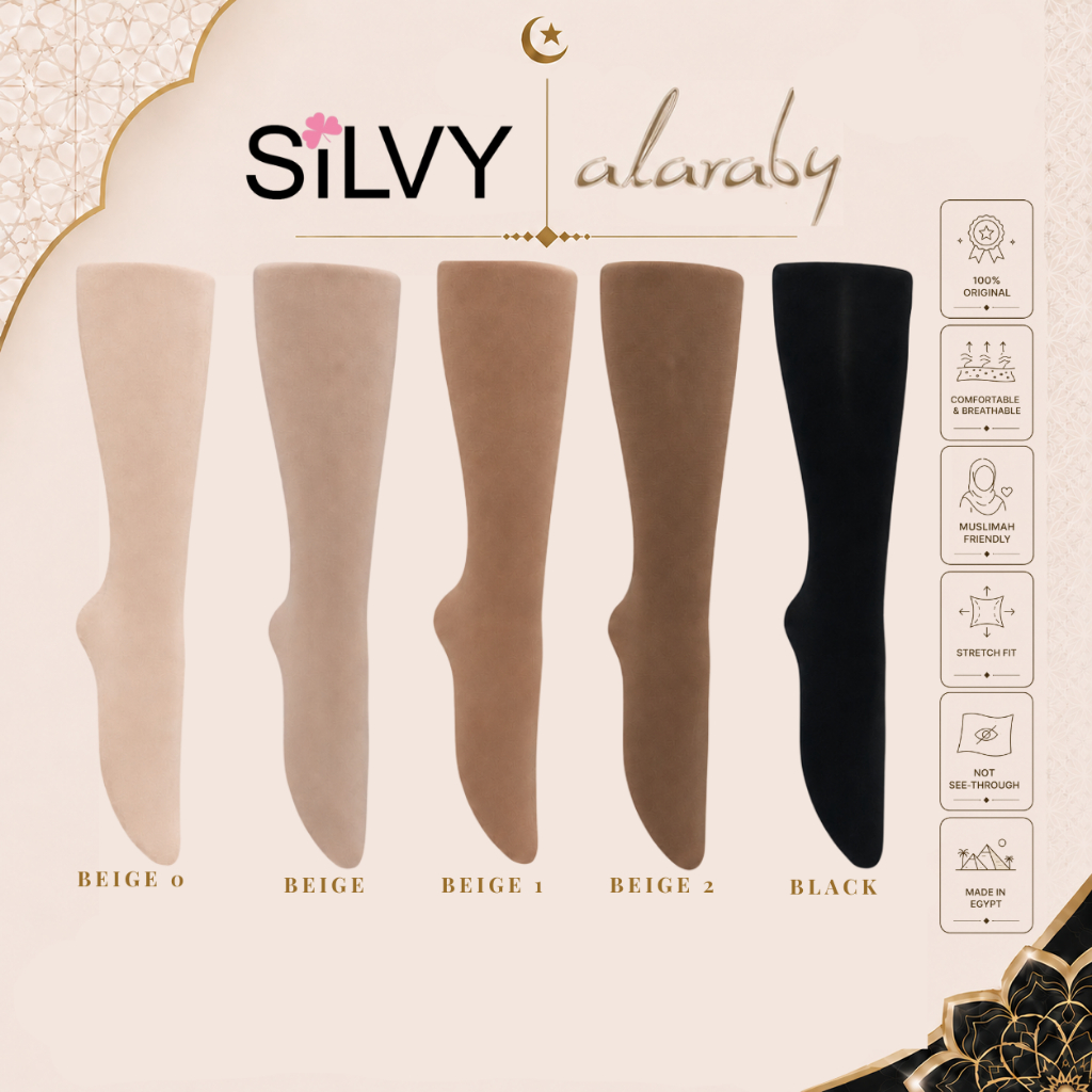 Silvy Original PANJAG & PENDEK Mesir Stokin stoking Muslimah socks