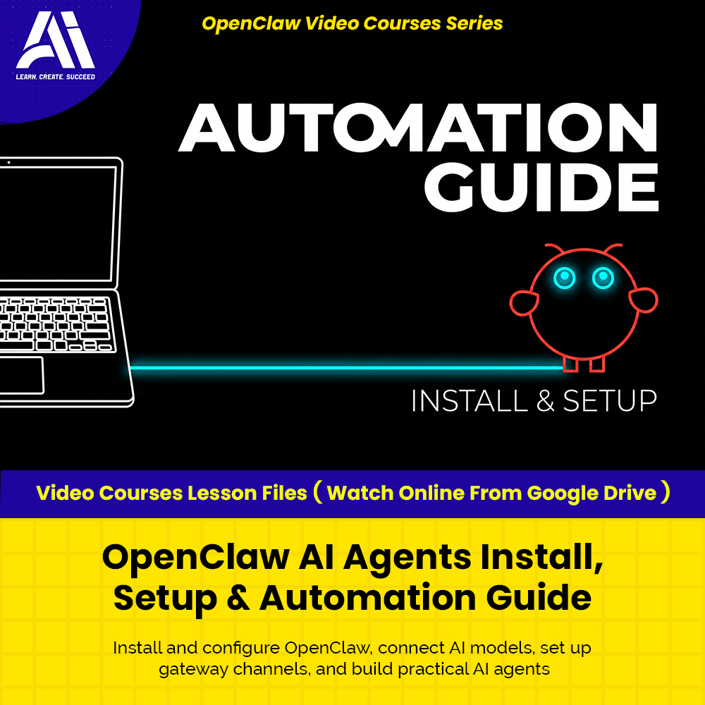 OpenClaw Video Courses - OpenClaw AI Agents Install, Setup & Automation Guide | Learn OpenClaw | Ai Agent