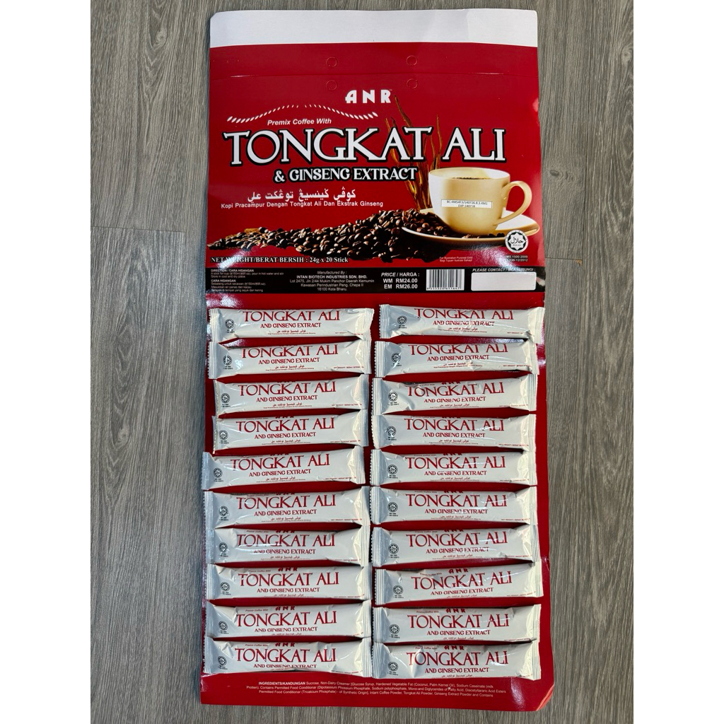 New Papan ANR Tongkat Ali coffee x 1 papan (20 sachect)