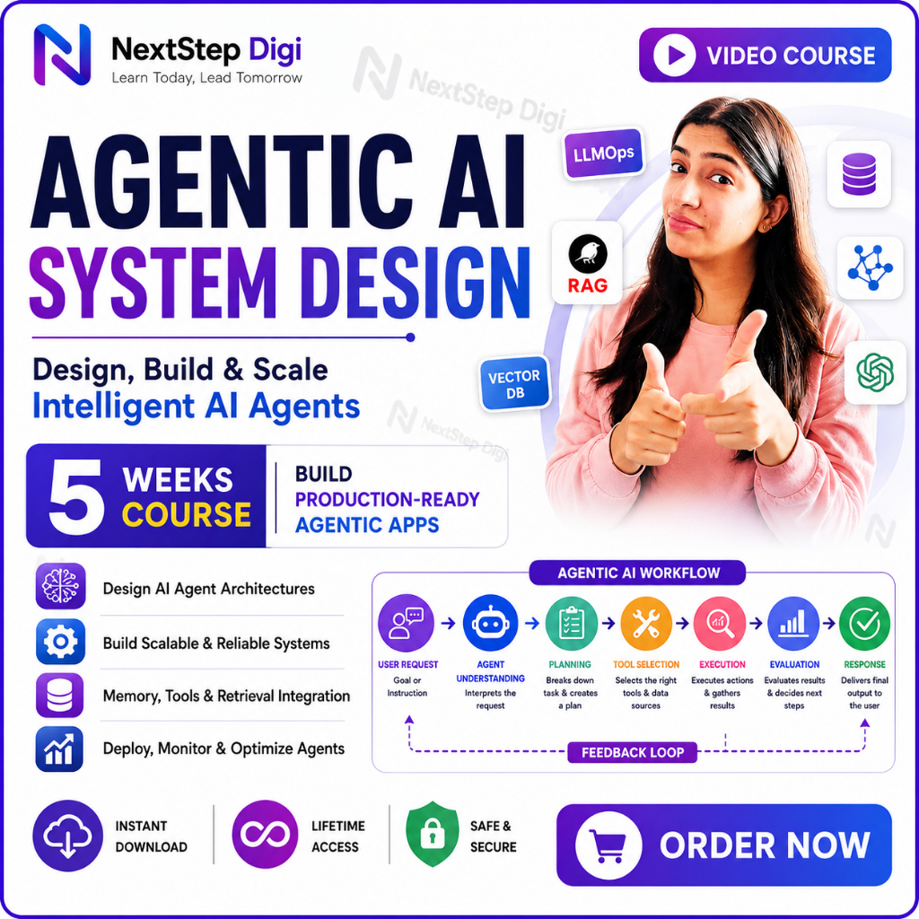 (Course) Agentic AI System Design Masterclass | Build AI Agents, RAG, MCP & LLMOps | Complete Course
