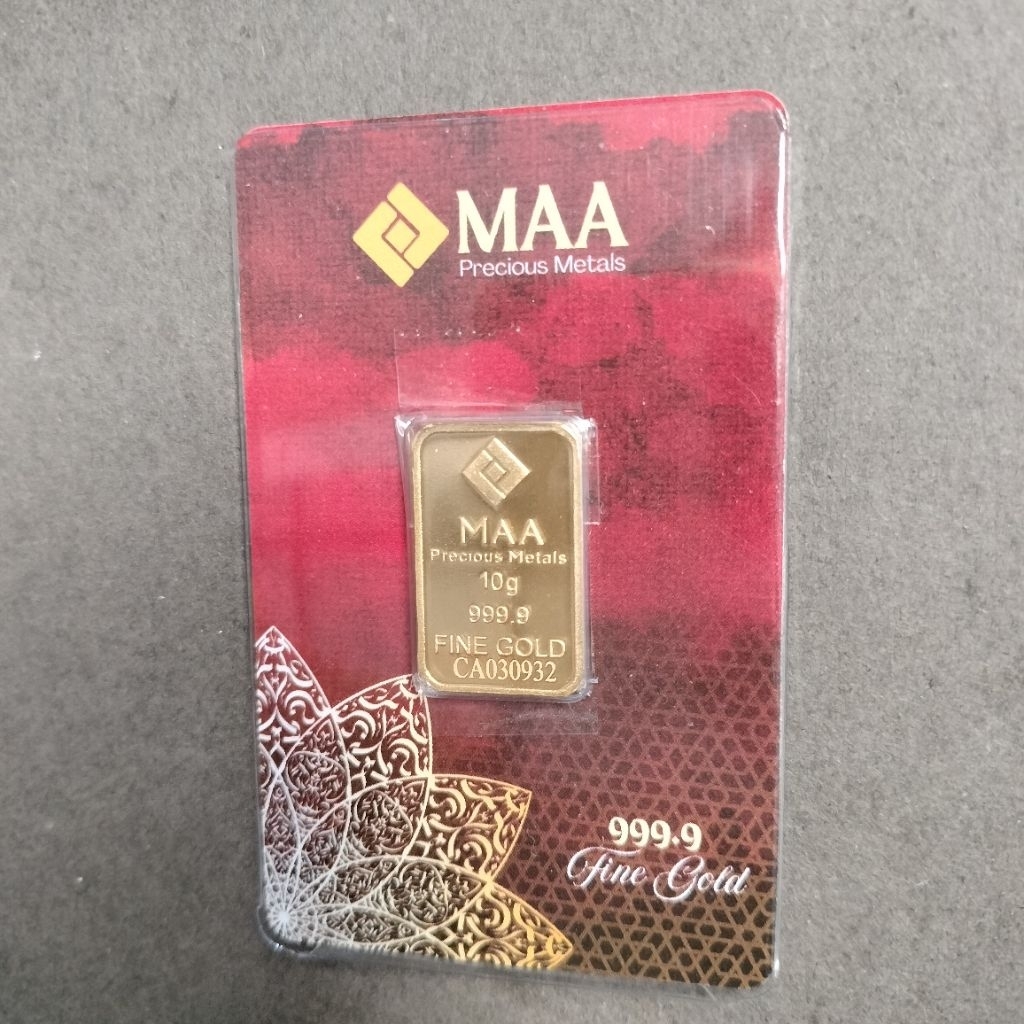 MAA 10g Gold Bar (Au 999.9)