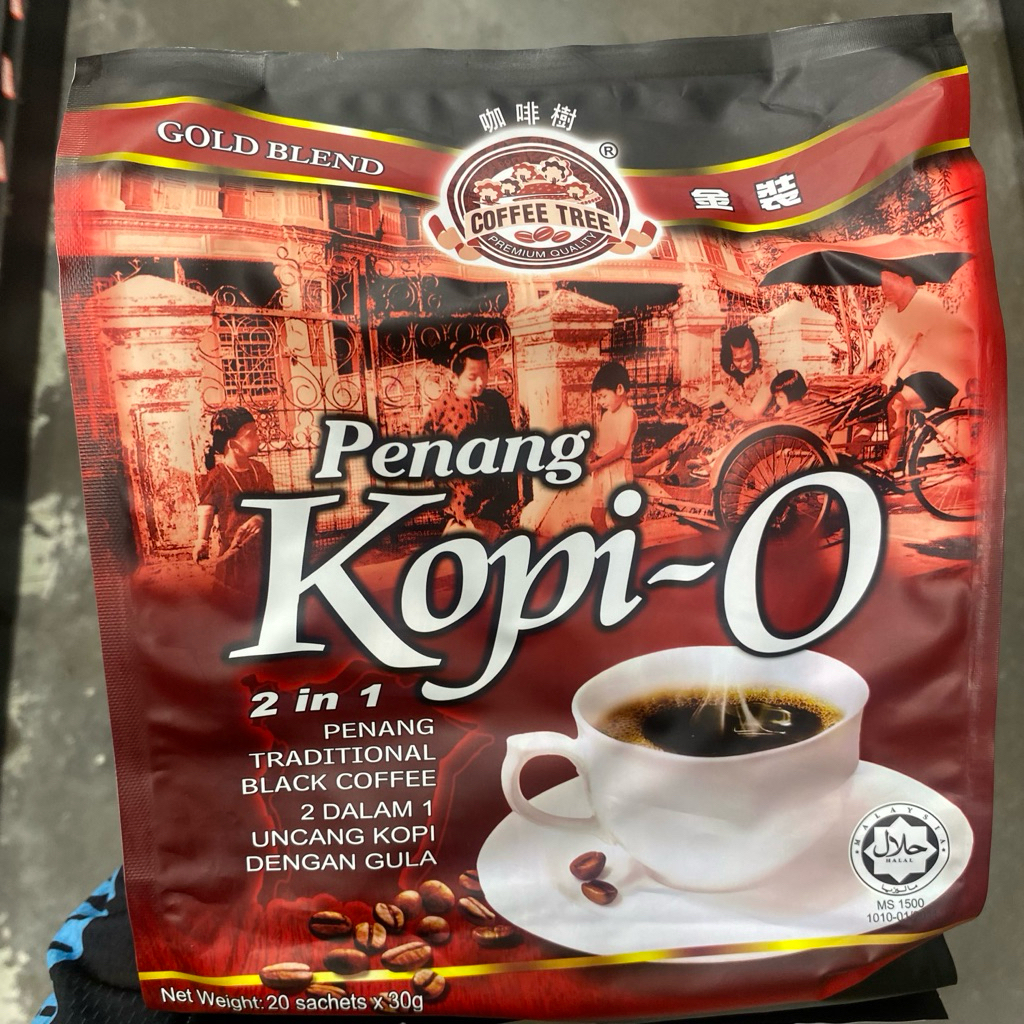 Kopi O Penang 2 in 1 Gold Blend 20 x 30g | Kopi Tradisional Premium | Halal