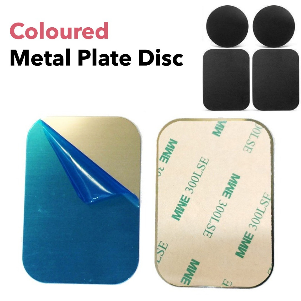 Metal Plate Disk For Magnetic Phone Holder Black Iron Sheet Car Smartphone Magnet Stand Accessories