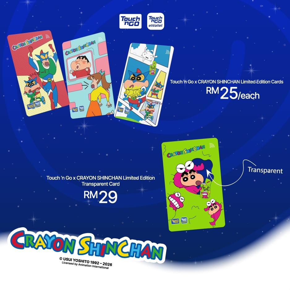 Touch 'n Go x CRAYON SHINCHAN Limited Edition Cards