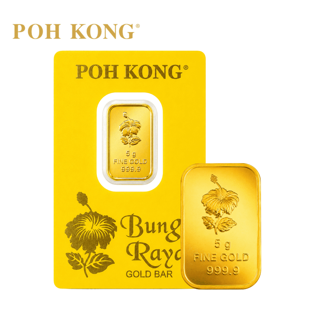 POH KONG 999/24K Pure Gold Bunga Raya Gold Bar (5g)