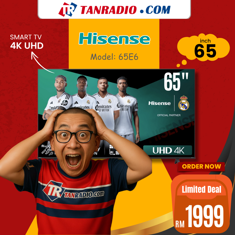 [FREE SHIPPING] Hisense Smart TV  | 32" 43" 50" 55" 65" | 4K UHD Smart TV | Built In WiFi 电视机 Television