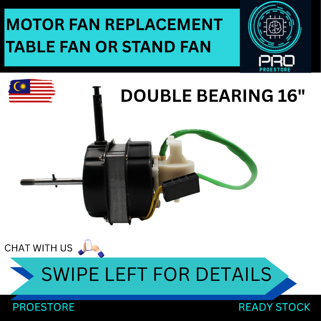 12 / 14 / 16 Inch Universal Replacement Motor Kipas Fan Motor Alat Ganti Motor Fan For Stand Fan Table Fan Motor