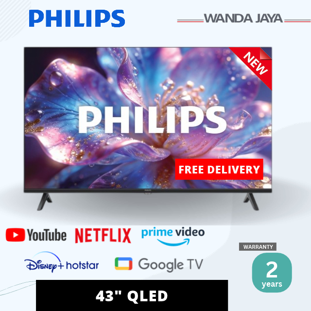 Philips TV Digital Full / Smart TV HD LED TV 32PHT6120 HD & 43PQT6731 QLED