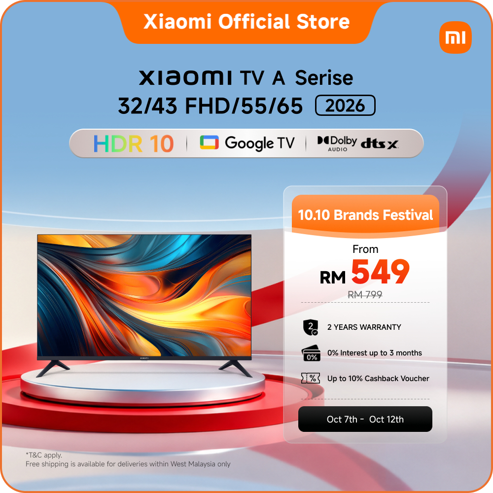 Xiaomi TV A Series 32/43/43 FHD/55/65 2026 | HDR 10 Google TV Dolby Audio™️Voice control Smart TV