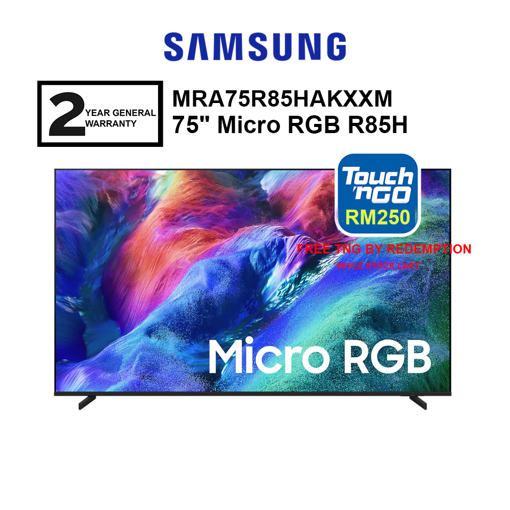 Samsung 75'' Micro RGB R85H MRA75R85HAKXXM / 85'' MRA85R85HAKXXM 4K AI Smart TV (2026) Television (FREE TNG BY REDEEM)