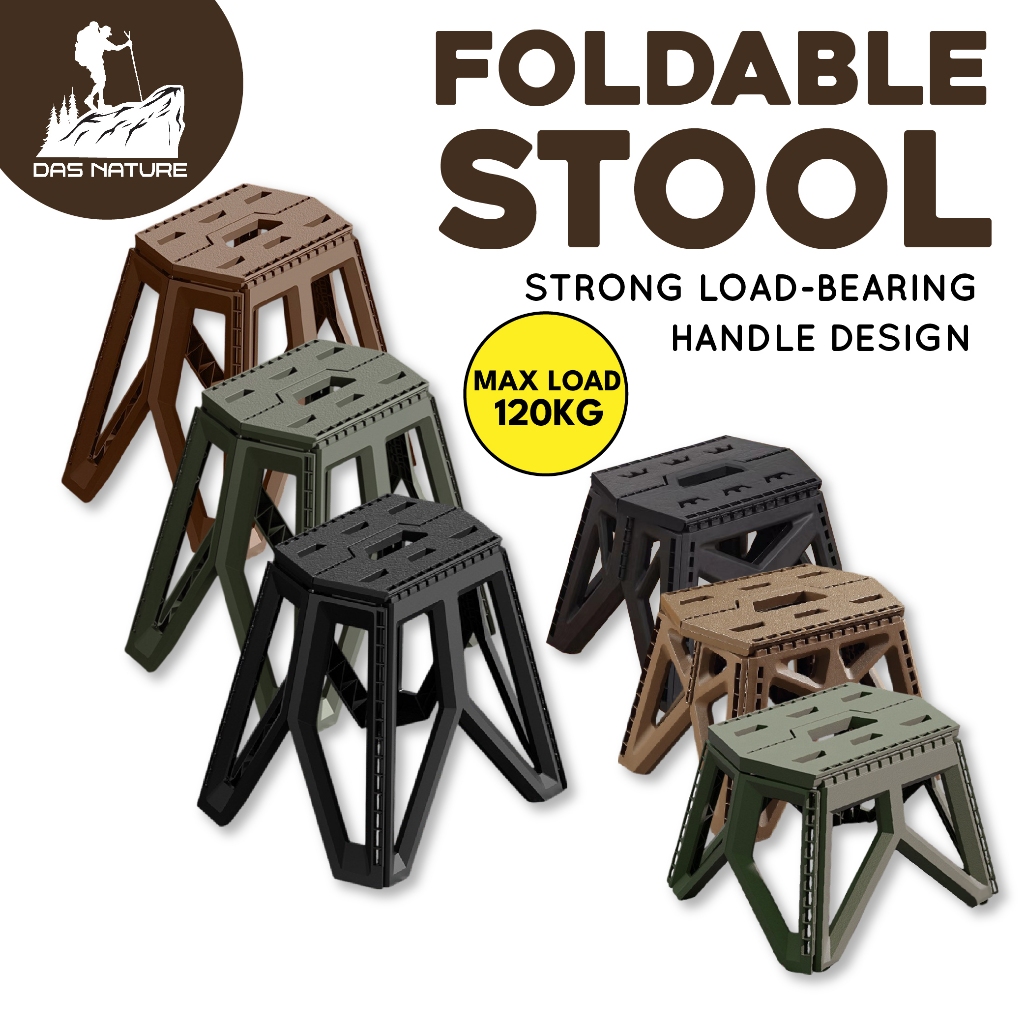 Foldable Stool Chair Kerusi Camping Stool Heavy Duty kerusi lipat Kecil Outdoor Stool Portable Folding Mini stool Chair